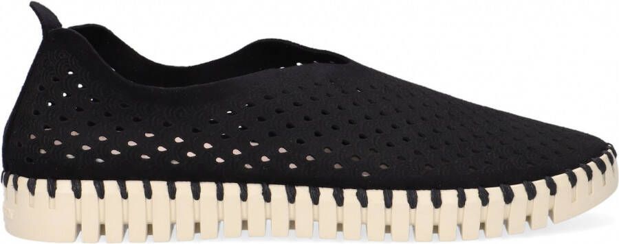 Ilse Jacobsen Instappers Dames Instapschoenen Damesschoenen Canvas Tulip 3275 Zwart - Foto 2