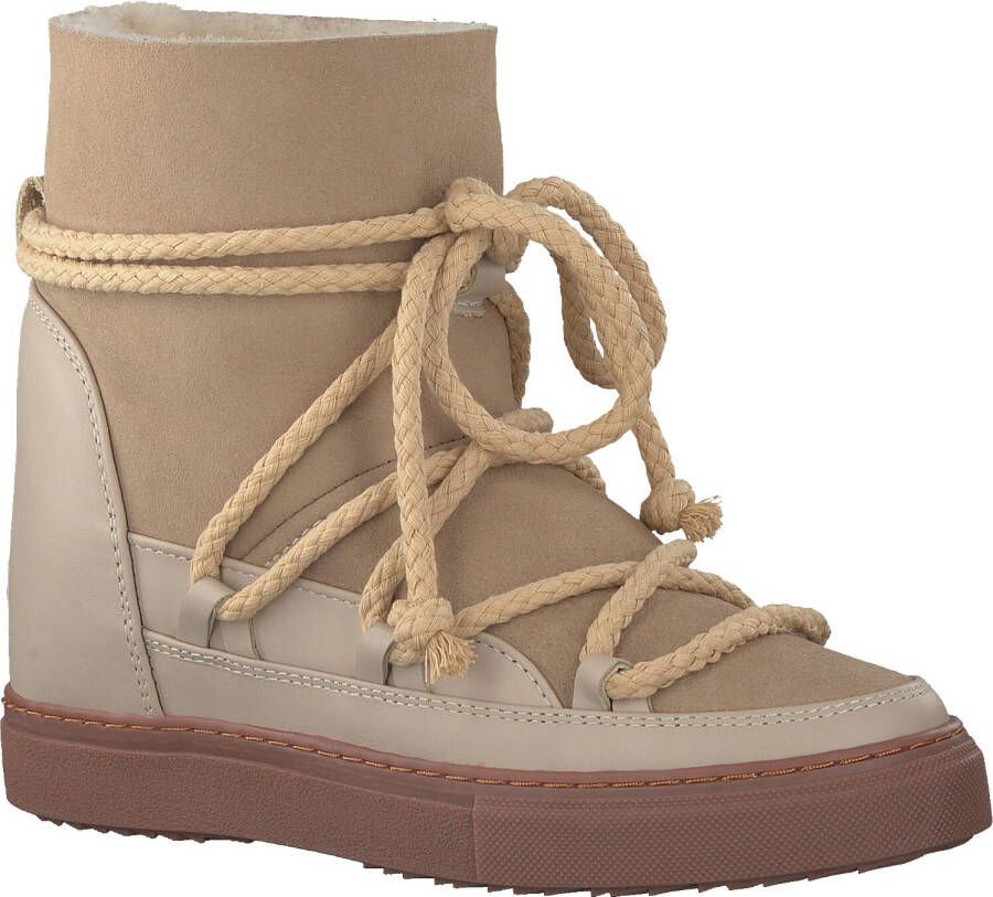 INUIKII Winterwit bruin Tinten Classic Wedge Enkelboots Enkellaarsjes Dames Beige