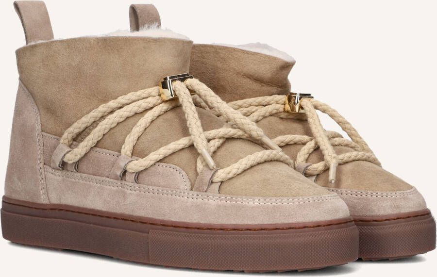 Inuikii Tijdloze Elegantie Gecombineerd met Functionaliteit Lage Sneaker Beige Dames