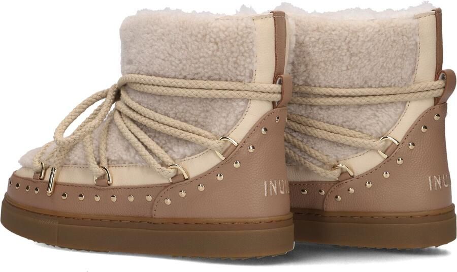INUIKII Curly Rock Laarzen Faux Fur Dames Beige - Foto 4