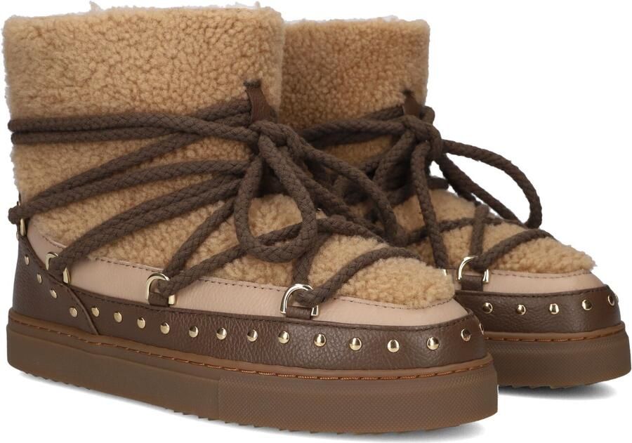 Inuikii Curly Rock leren laarzen bruin