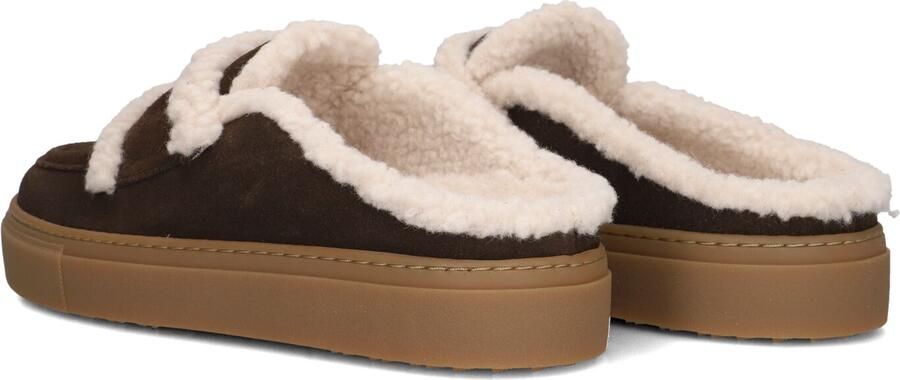 INUIKII Instappers Dames Mule Wool Suède Bruin - Foto 4