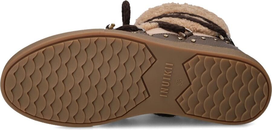 INUIKII Vachtlaarzen Dames Curly Rock Maat: 40 Materiaal: Textiel Kleur: Bruin - Foto 3