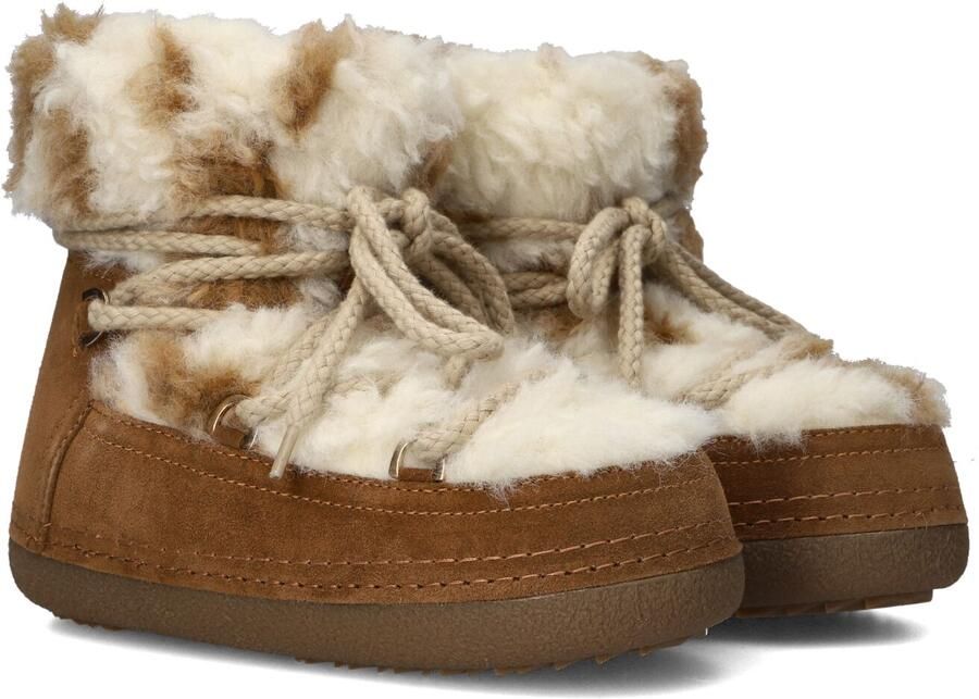 INUIKII Vachtlaarzen Dames Teddy Maat: 40 Materiaal: Textiel Kleur: Bruin