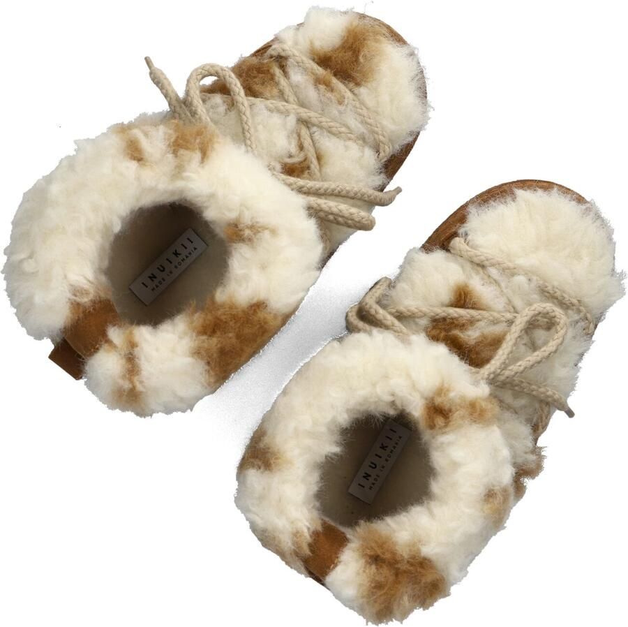 INUIKII Vachtlaarzen Dames Teddy Maat: 40 Materiaal: Textiel Kleur: Bruin