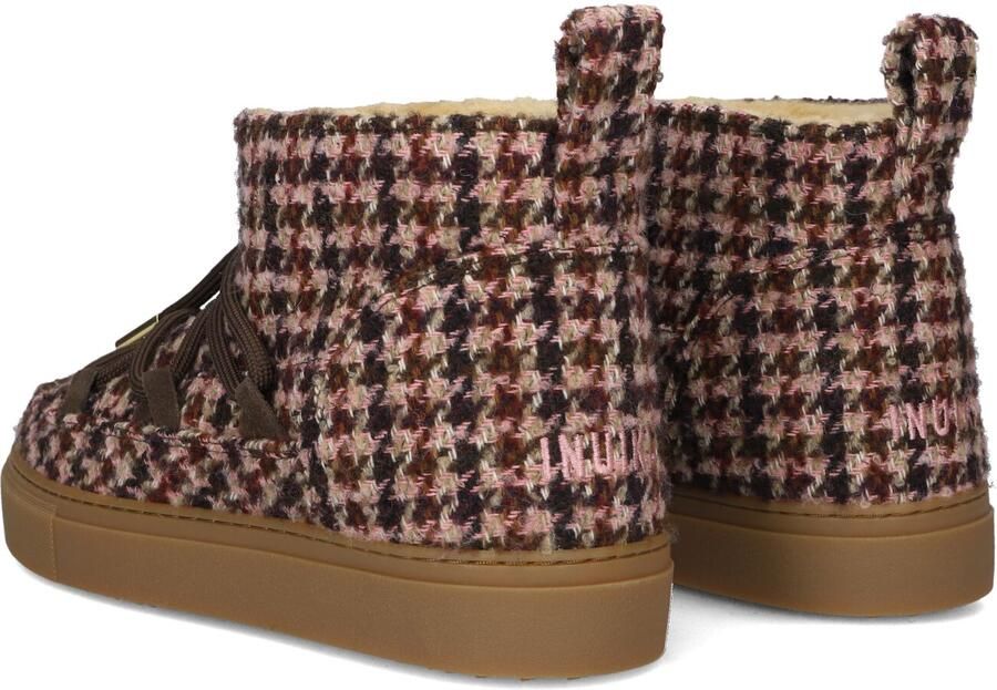 INUIKII Vachtlaarzen Dames Plaid Low Textiel - Foto 4