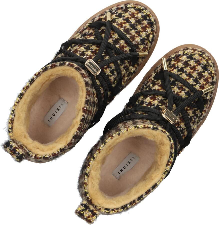 INUIKII Vachtlaarzen Dames Plaid Low Textiel - Foto 2