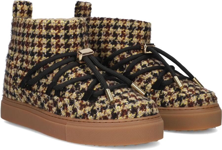 INUIKII Vachtlaarzen Dames Plaid Low Textiel - Foto 1