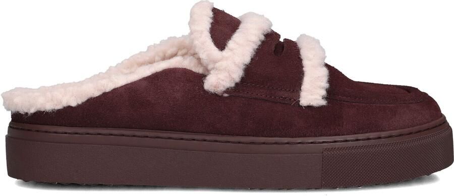 INUIKII Instappers Dames Mule Wool Suède Bordeaux - Foto 3