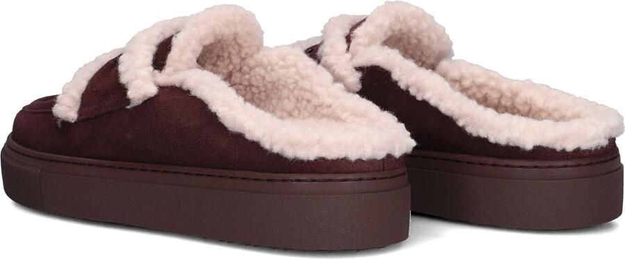 INUIKII Instappers Dames Mule Wool Suède Bordeaux - Foto 4