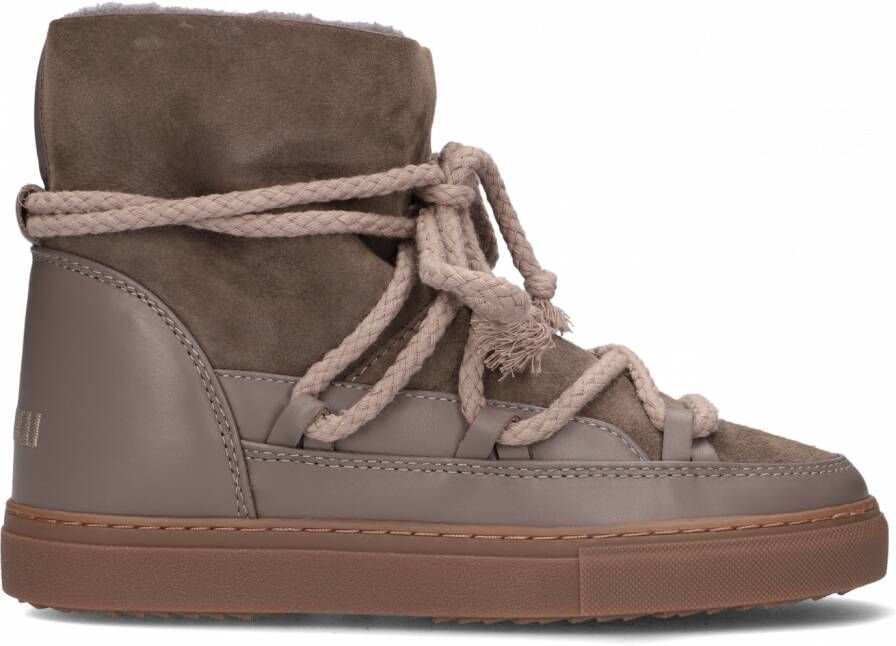 INUIKII Enkellaarsjes Dames Outdoor Snowboots Damesschoenen Suède Classic Sneaker Beige