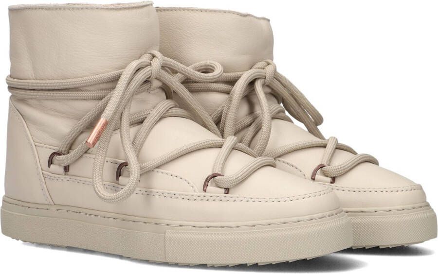 INUIKII Vachtlaarzen Dames Full Leather Maat: 41 Materiaal: Leer Kleur: Creme