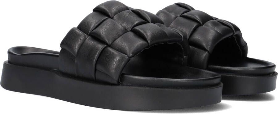 INUIKII Braided Vegan Slippers Dames Zwart