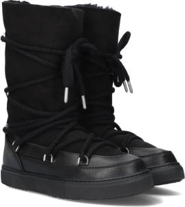 INUIKII Classic High Laced Vachtlaarzen Warme Laarzen Dames Zwart