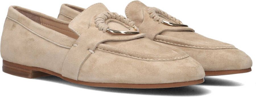 Inuovo Beige Suède Loafers voor Dames Beige Dames