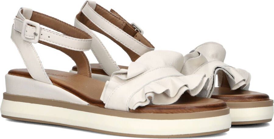 Inuovo Beige Ruffle Sandalen Stijlvol Zomer Beige Dames