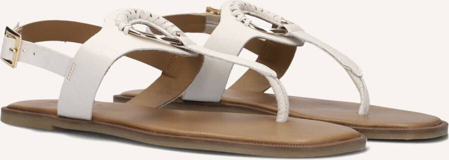 Inuovo Beige Sandalen met Gouden Detail