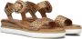 Inuovo Gevlochten Bronzen Sandalen Brown Dames - Thumbnail 1