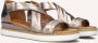 Inuovo Bronzen Leren Sandalen Stijlvol Model Brown Dames - Thumbnail 1
