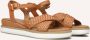Inuovo Cognac Leren Sandalen met Kruisbanden - Thumbnail 1