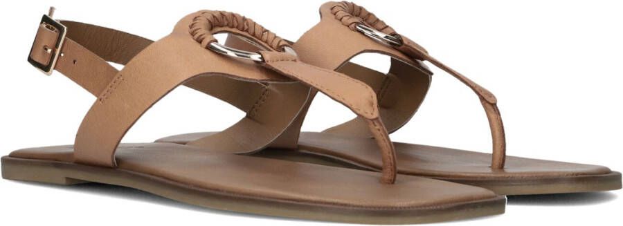 Inuovo Bruine Leren Sandalen Stijlvol Comfortabel