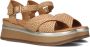 Inuovo Bruin leren kruisband sandalen Brown Dames - Thumbnail 1
