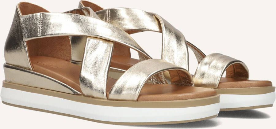Inuovo 113012 Sandalen Met Sleehak Dames Goud