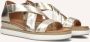 Inuovo 113012 Sandalen Met Sleehak Dames Goud - Thumbnail 1