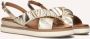 Inuovo Gouden Leren Sandalen Stijlvol Model - Thumbnail 1