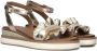 Inuovo 113061 Sandalen Met Sleehak Dames Goud - Thumbnail 1