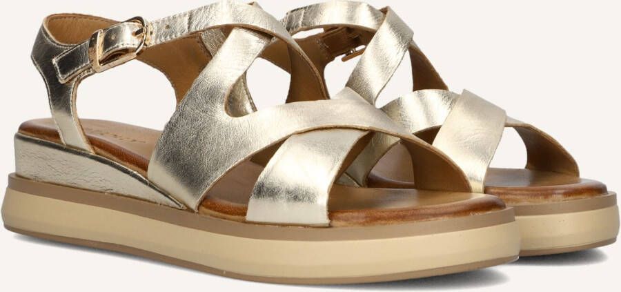 Inuovo Gouden platte sandalen voor vrouwen