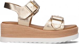 Inuovo 22892004 Sandalen Met Sleehak Dames Goud