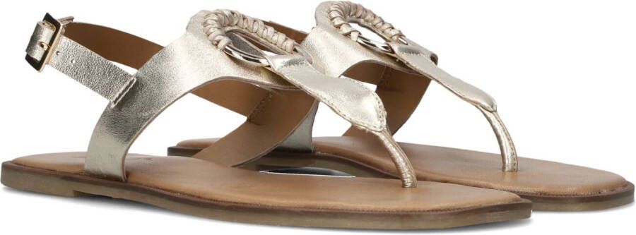 Inuovo Gouden Sandalen Stijlvol Comfort Gespsluiting