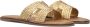Inuovo Gouden Gevlochten Slippers Yellow Dames - Thumbnail 1
