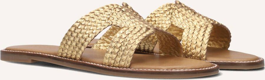 Inuovo Gouden Gevlochten Slippers