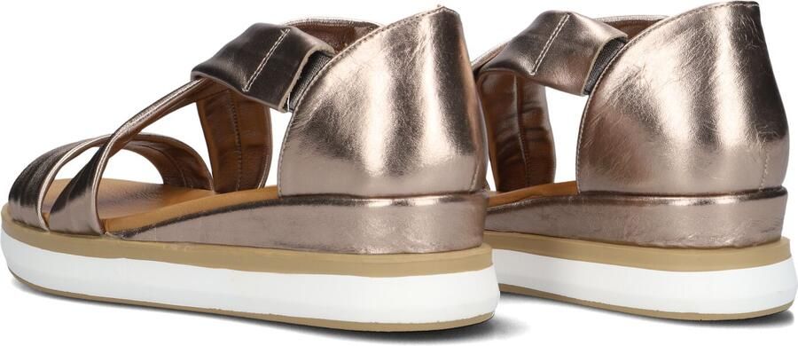 Inuovo Bronzen Leren Sandalen Stijlvol Model Brown Dames - Foto 3