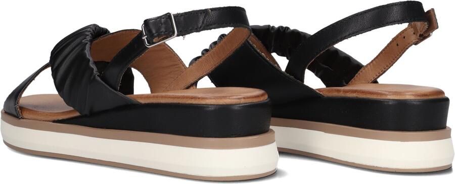 Inuovo Zwarte Leren Sandalen met Gespsluiting Black Dames - Foto 3