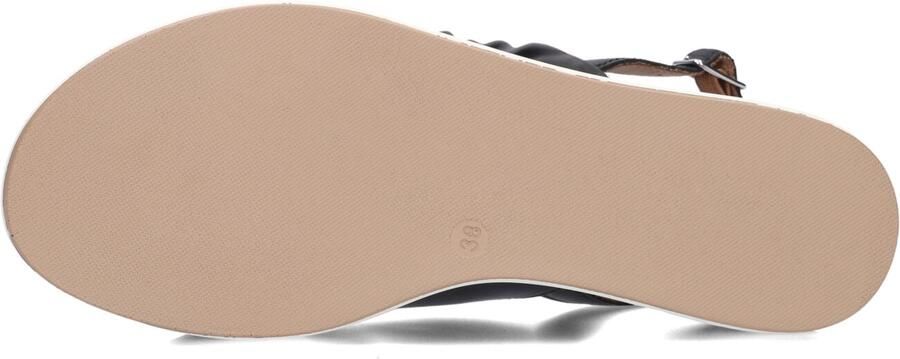 Inuovo Zwarte Leren Sandalen met Gespsluiting Black Dames - Foto 4