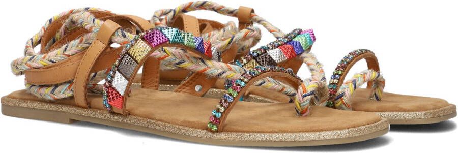 Inuovo Kleurrijke Sandalen met Zelfstrik Multicolor Dames