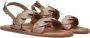 Inuovo Roségouden Leren Gevlochten Sandalen Pink Dames - Thumbnail 1