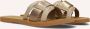 Inuovo Roségouden Gevlochten Leren Slippers - Thumbnail 1