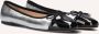 Inuovo Zilveren Ballerina's met Zwarte Detail - Thumbnail 1