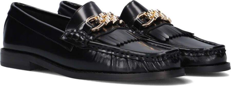 Inuovo Zwarte Loafers met Kwastjes en Smokprofiel Black Dames