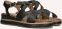 Inuovo Elegante Zwarte Platte Sandalen - Thumbnail 1