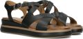 Inuovo Elegante Zwarte Platte Sandalen - Zwart