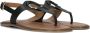 Inuovo Zwarte Sandalen met Metalen Element Black Dames - Thumbnail 1