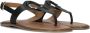 Inuovo Zwarte Sandalen met Metalen Element - Thumbnail 1