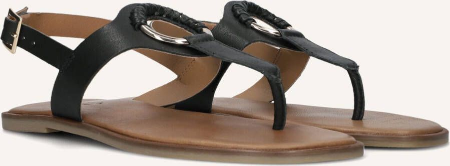 Inuovo Zwarte Sandalen met Metalen Element