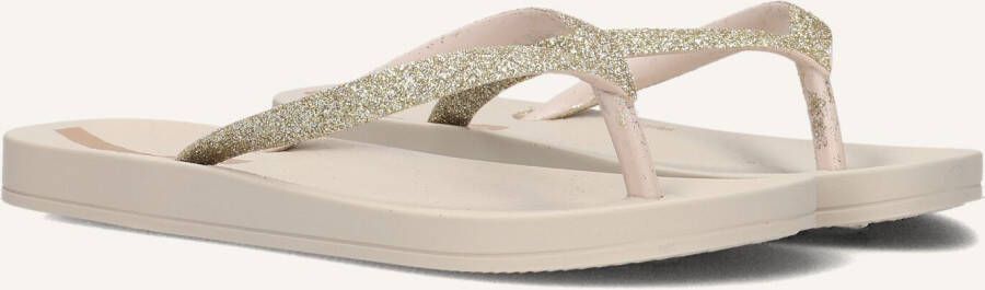 Ipanema Anatomic Lolita teenslippers met glitters beige goud Meisjes Rubber 25 26