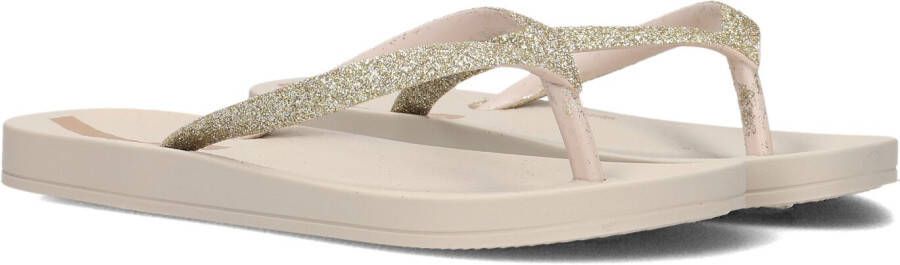 Ipanema Anatomic Lolita teenslippers met glitters beige goud Meisjes Rubber 28 29